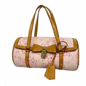 Louis Vuitton Monogram Cherry Blossom Papillon M92010 Rose Handbag, Collabora...